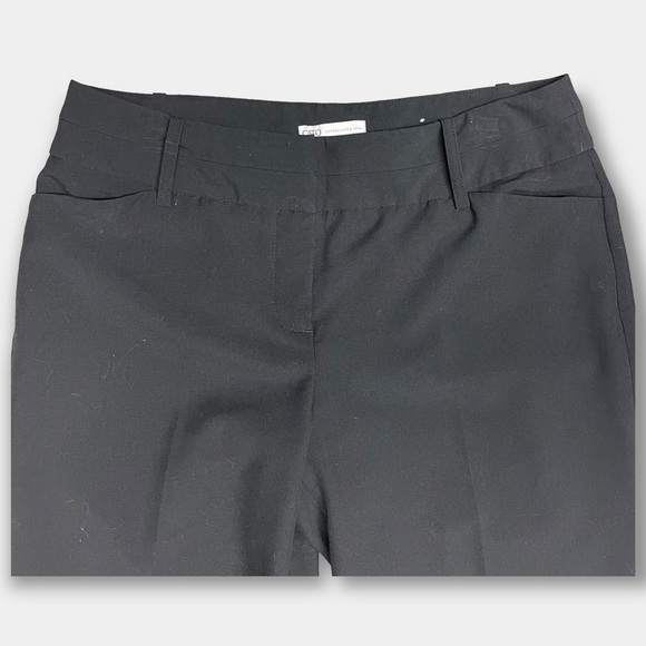 Cato Contemporary High Rise Straight Leg Pants Slacks Black Size 12 - Picture 3 of 6